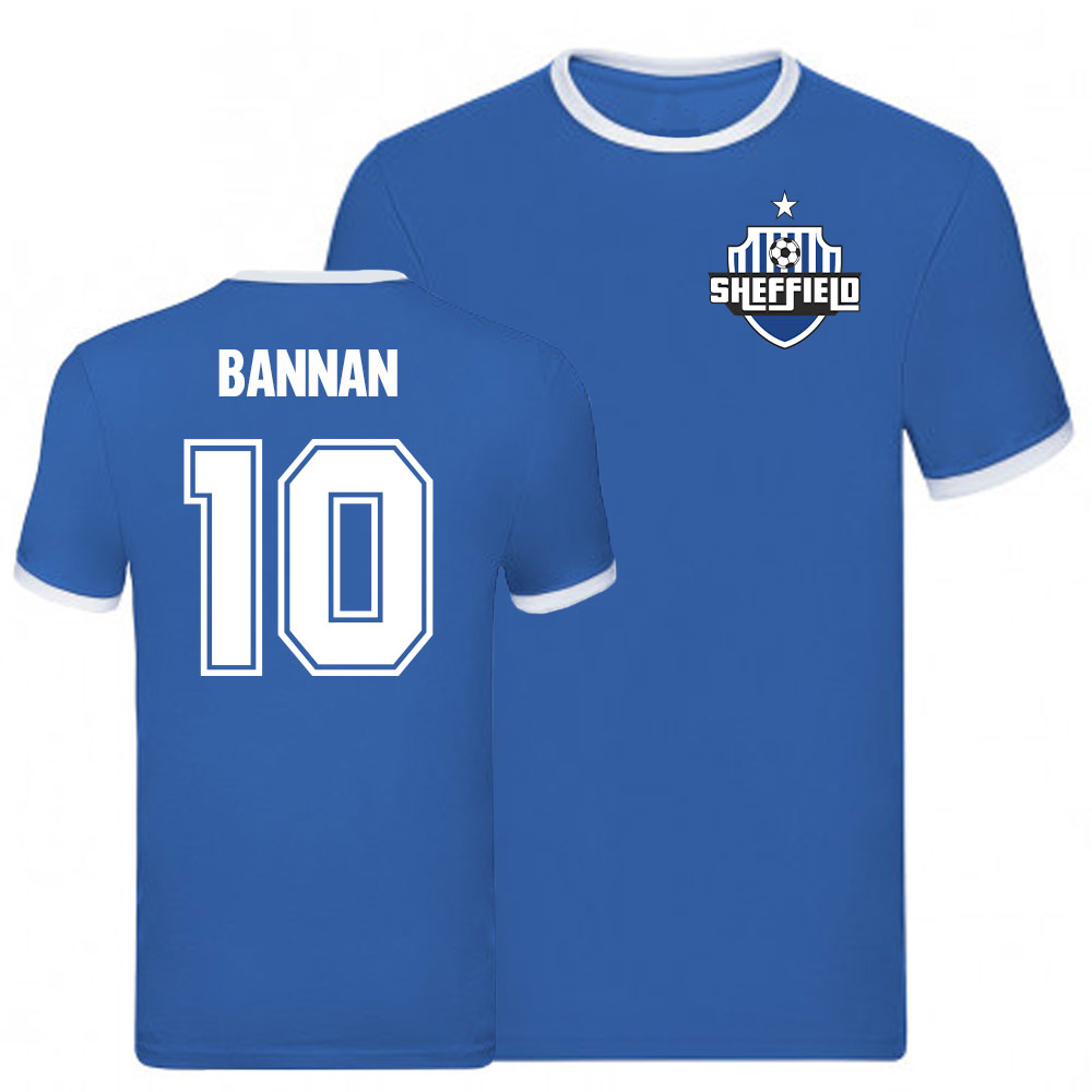 Click to view product details and reviews for Barry Bannan Sheffield Wednesday Ringer Tee Blue.