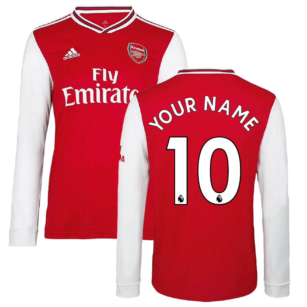 Click to view product details and reviews for 2019 2020 Arsenal Adidas Home Long Sleeve Shirt Kids Your Name.