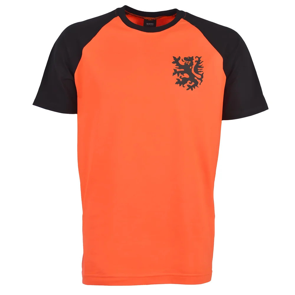 Holland 2018 Raglan Retro Football Shirt Polyester Made By: Toffs Men's Orange 4XL