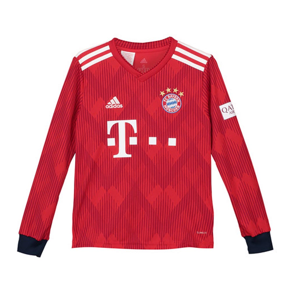 Adidas Bayern Munich Kids Ls Home Shirt 2018 19 Cf5418 Footy Com
