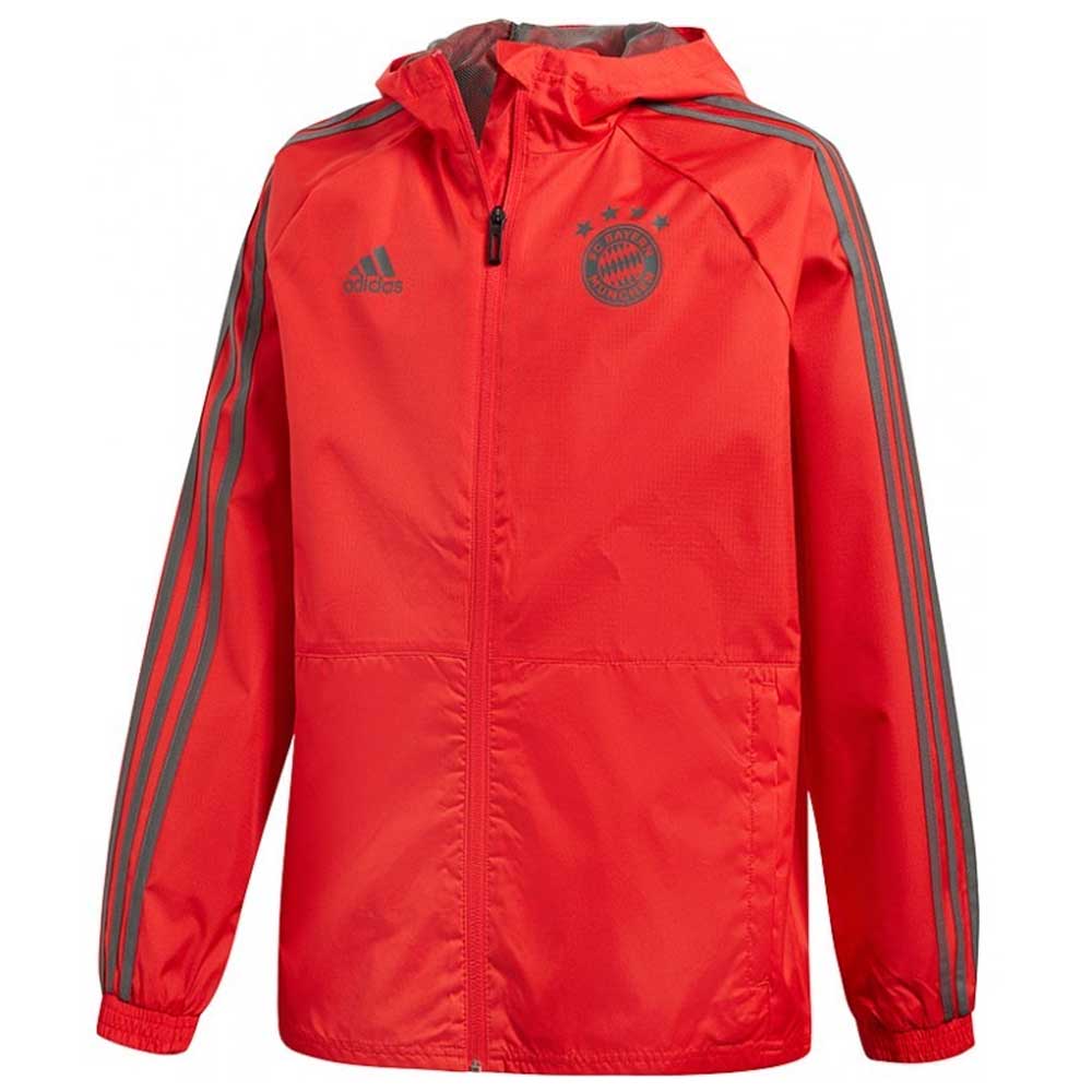 adidas rain jacket red
