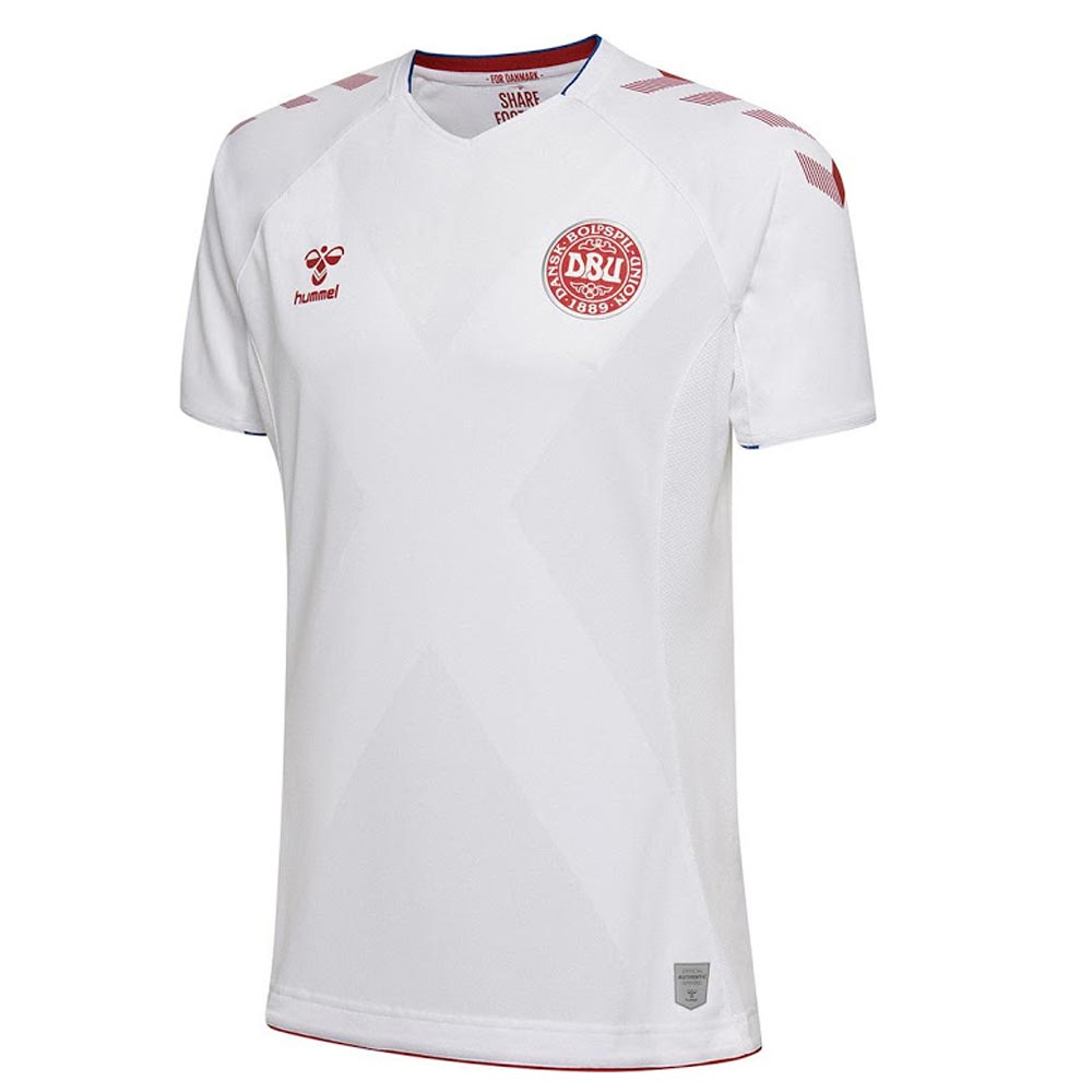 Denmark Away Hummel Football Shirt 