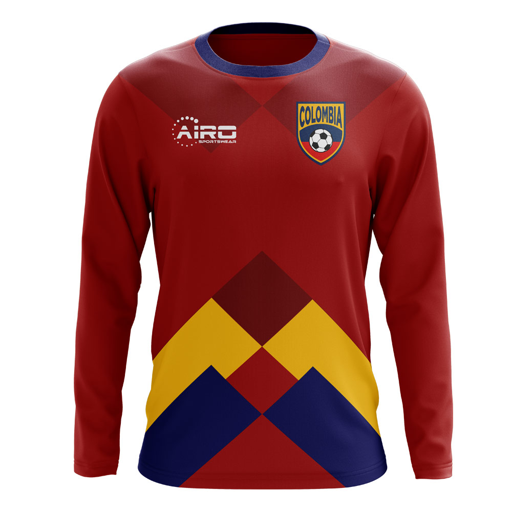 Click to view product details and reviews for 2020 2021 Colombia Long Sleeve Away Concept Football Shirt Kids.