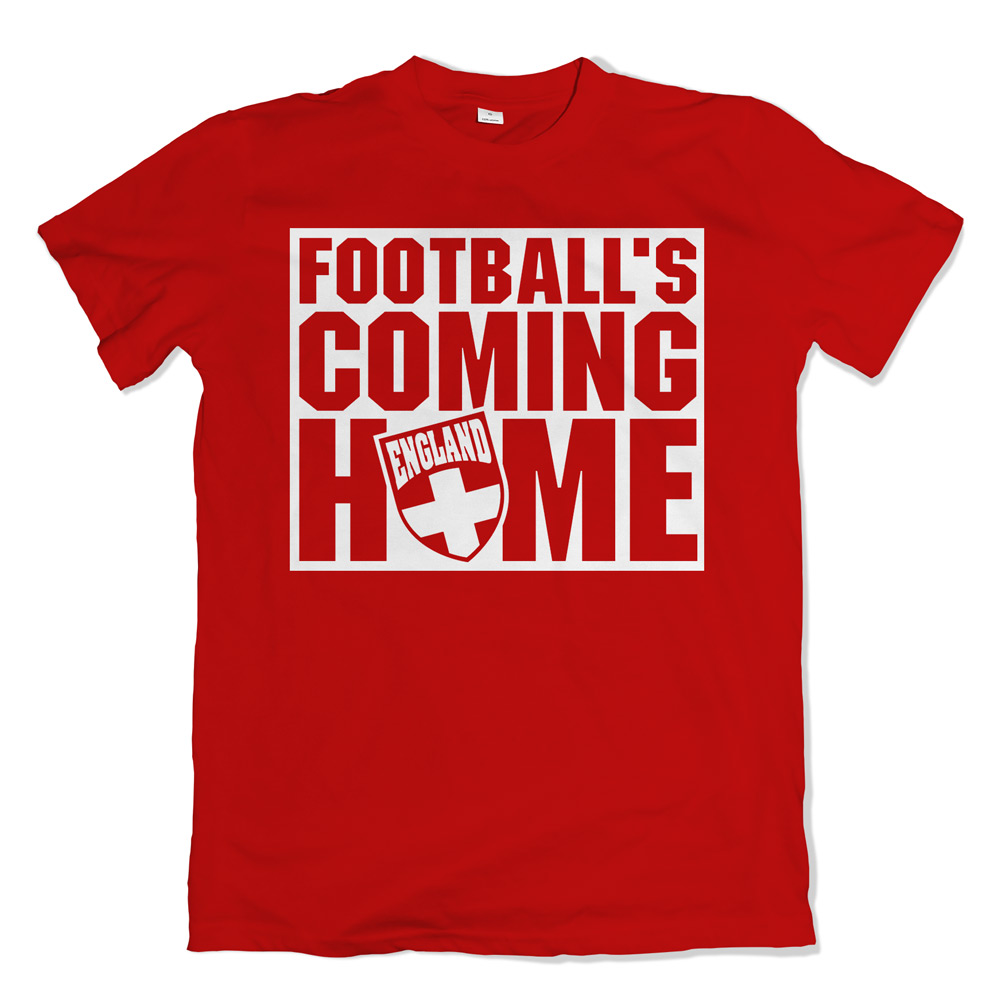 Click to view product details and reviews for England Footballs Coming Home T Shirt Red.