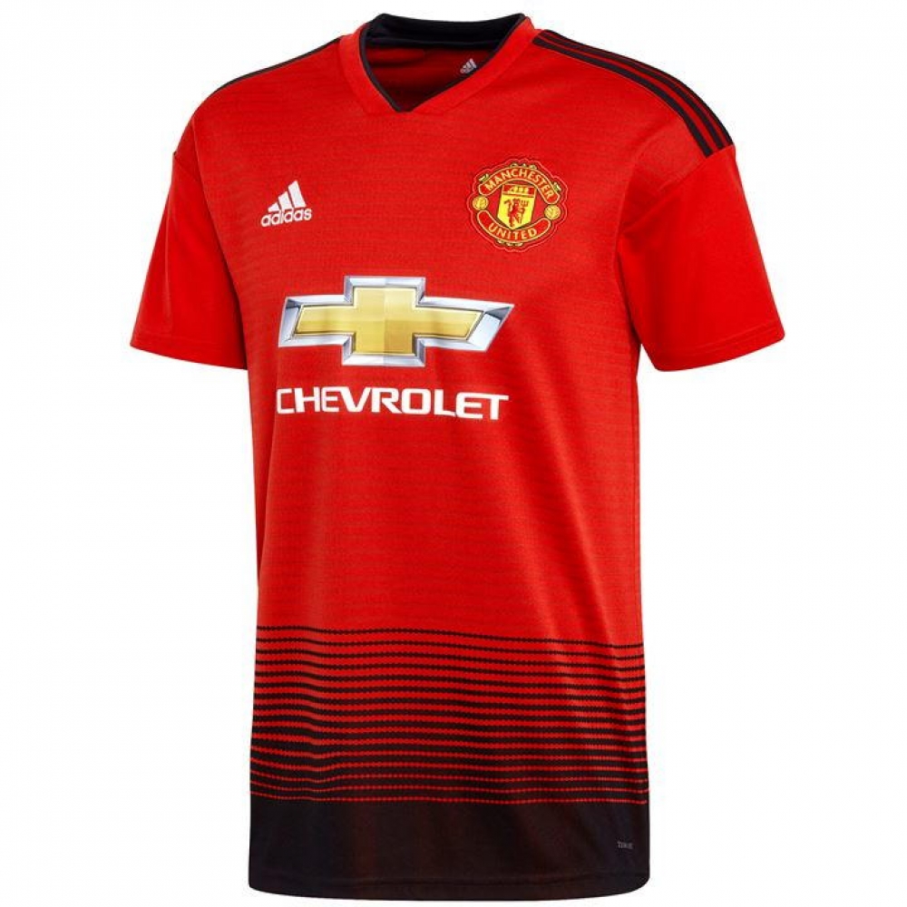2018-2019 Man Utd Adidas Home Football Shirt