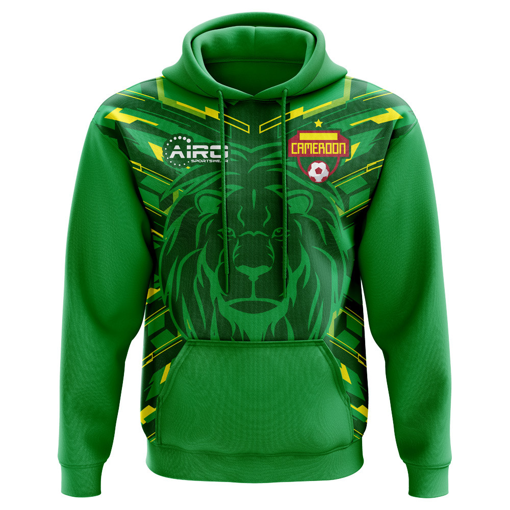 '25-'26 Cameroon Home Concept Hoody Polyester Made By: Airo Sportswear Men's Green 4XL