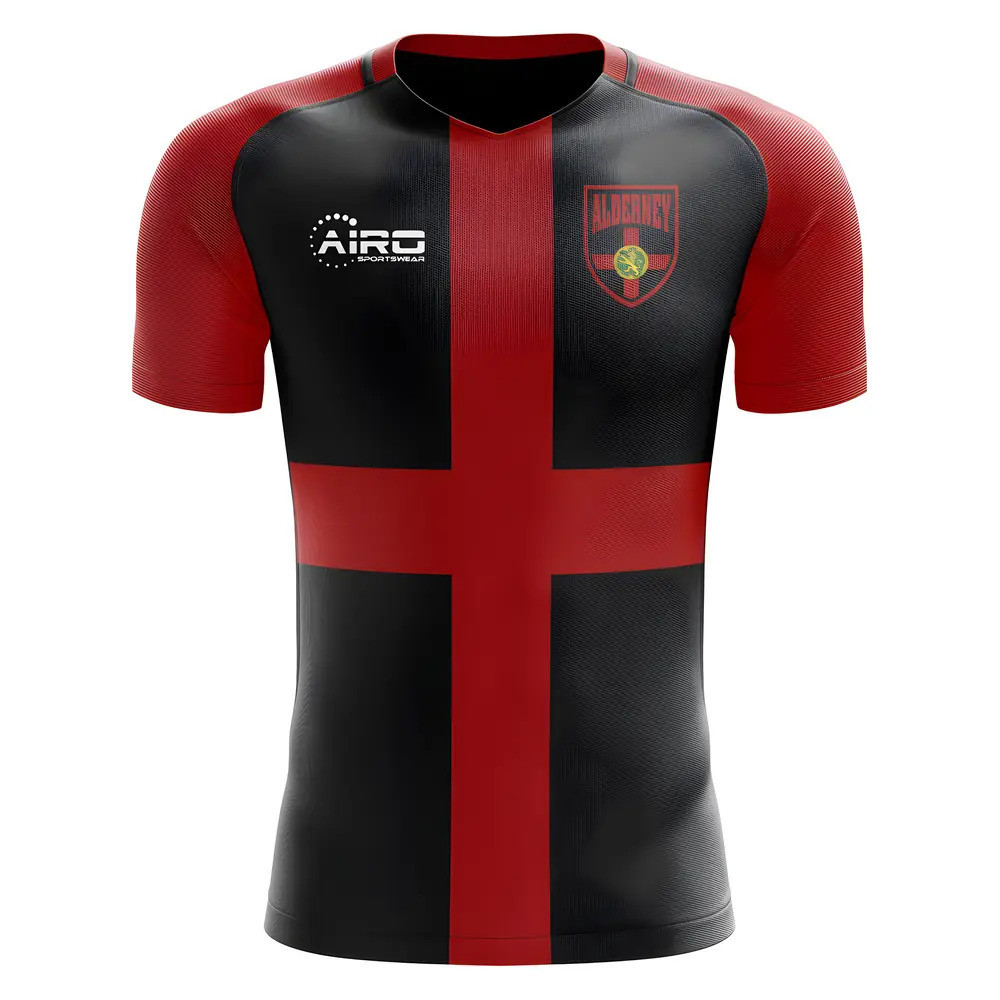 Click to view product details and reviews for 2020 2021 Alderney Home Concept Football Shirt.