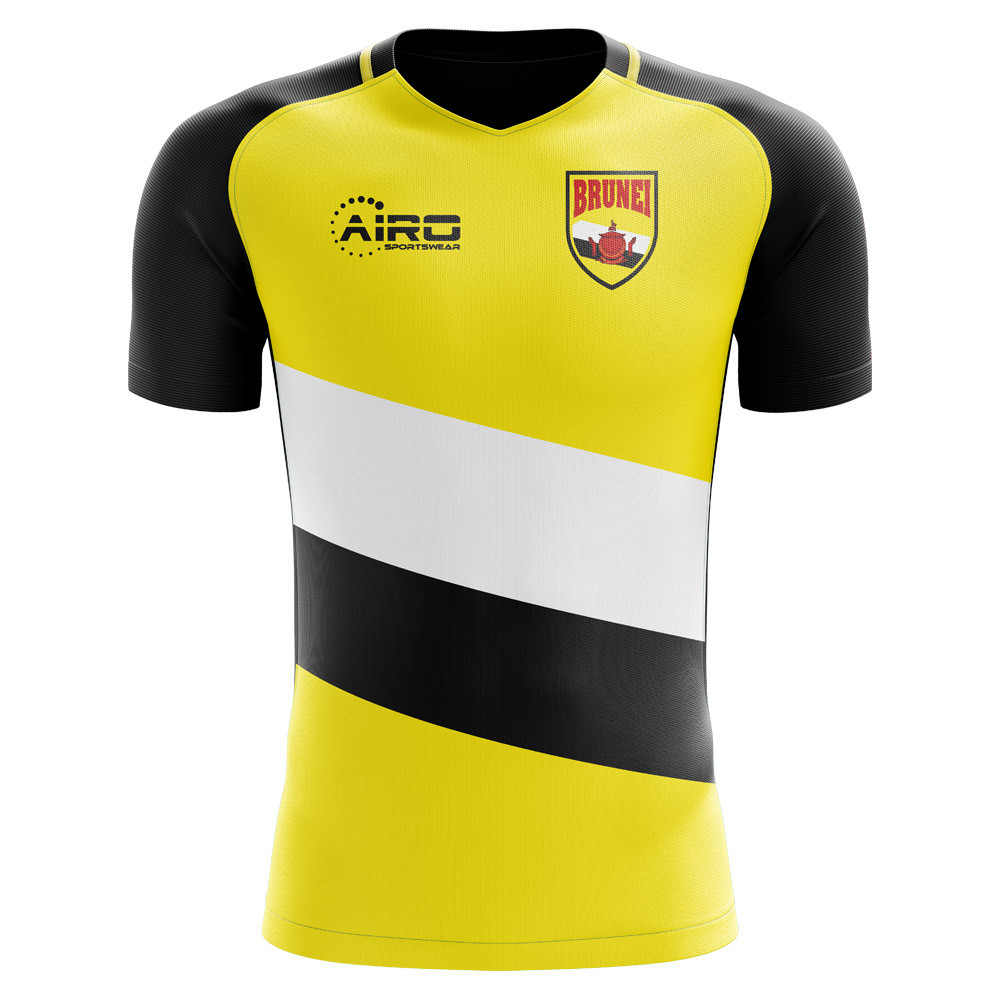 '25-'26 Brunei Home Concept Football Shirt Polyester Made By: Airo Sportswear Men's Yellow 5XL