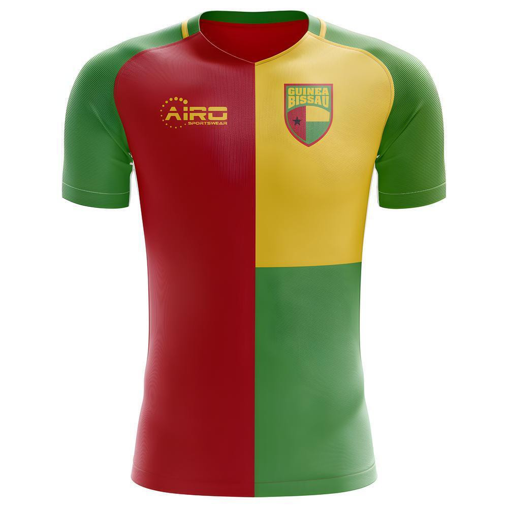 '25-'26 Guinea Bissau Home Concept Football Shirt Polyester Made By: Airo Sportswear Men's Red 4XL