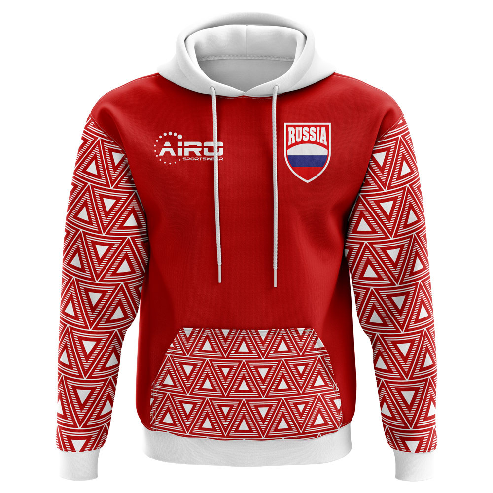 '25-'26 Russia Home Concept Football Hoody Polyester Made By: Airo Sportswear Men's Red 4XL