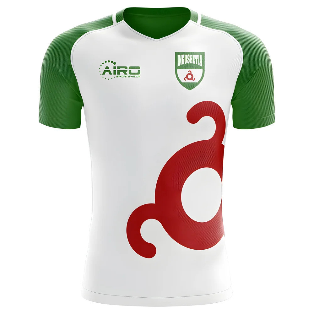 '25-'26 Ingushetia Home Concept Football Shirt Polyester Russia Made By: Airo Sportswear Men's White 3XL