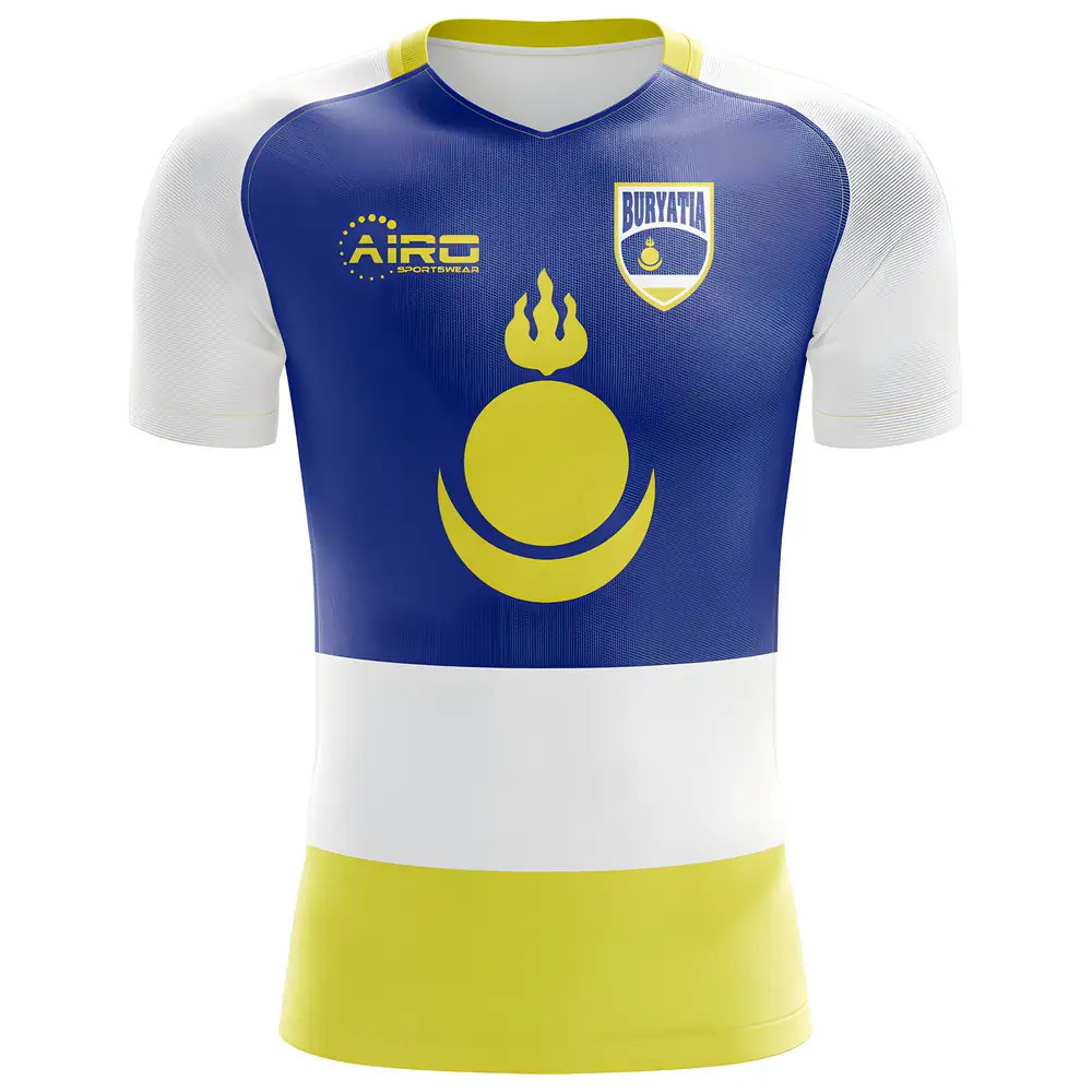 '25-'26 Buryatia Home Concept Football Shirt Polyester Russia Made By: Airo Sportswear Men's Blue 4XL