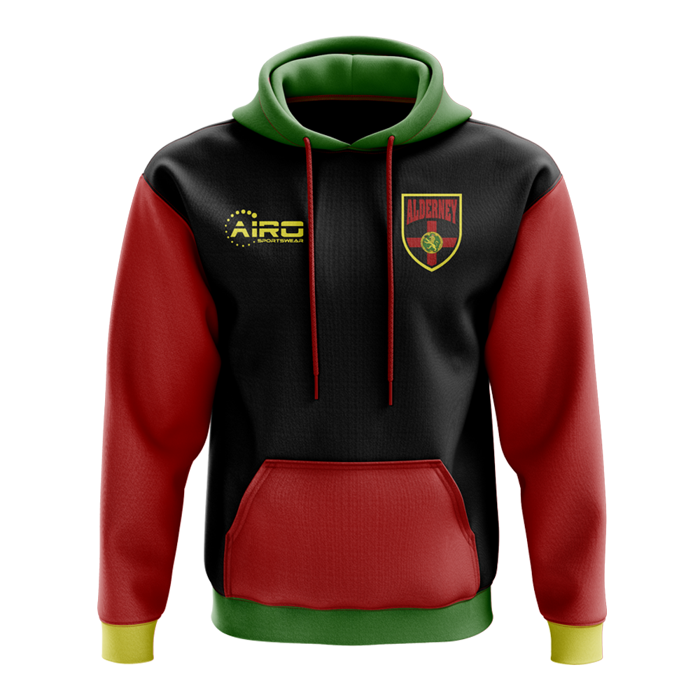 Click to view product details and reviews for Alderney Concept Core Football Badge Hoodie Black.