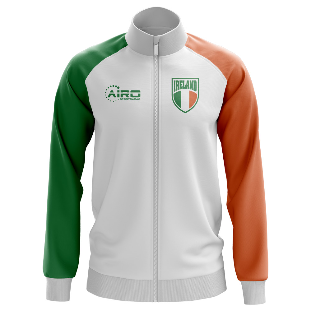 Click to view product details and reviews for Ireland Concept Football Track Jacket White Kids.