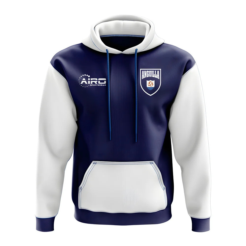 Anguilla Concept Country Football Hoody (Navy) Polyester Made By: Airo Sportswear Men's Navy 5XL