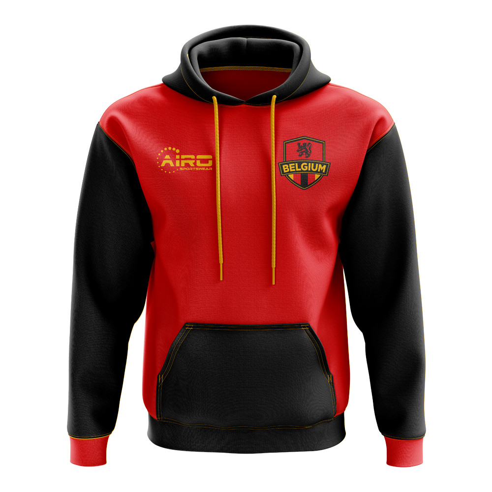 Belgium Concept Country Football Hoody (Red) Polyester Made By: Airo Sportswear Men's Red 3XL