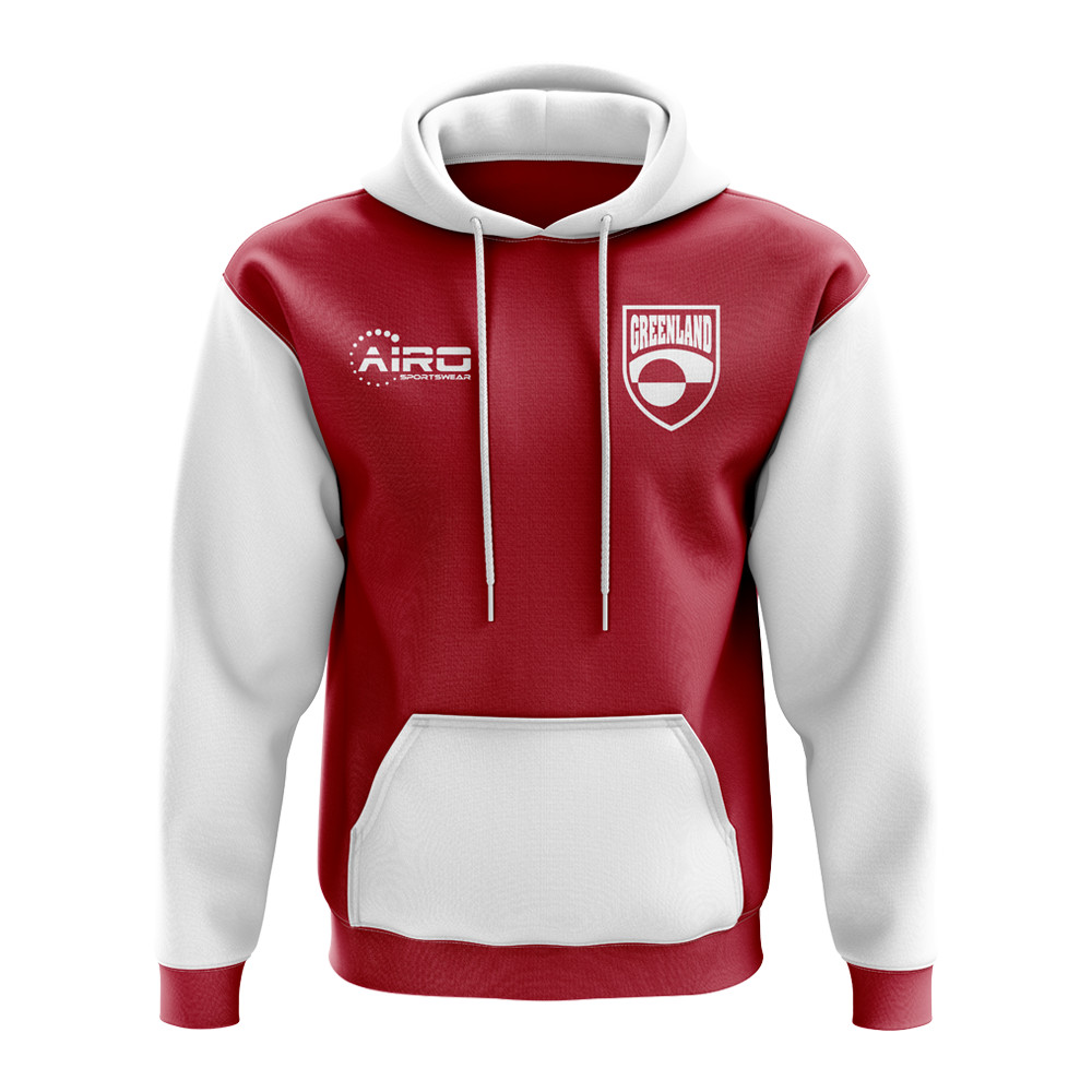 Greenland Concept Country Football Hoody (Red) Polyester Made By: Airo Sportswear Men's Red Extra Large