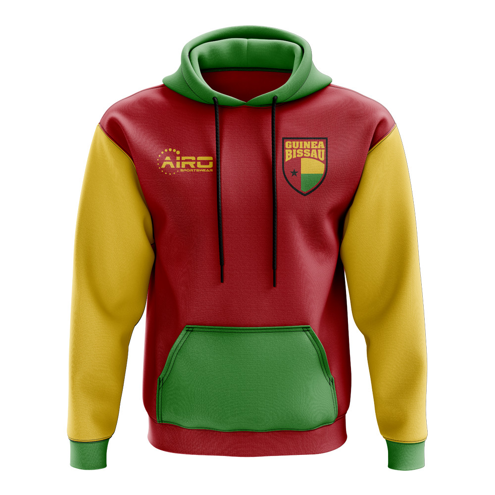 Guinea Bissau Concept Country Football Hoody (Red) Polyester Made By: Airo Sportswear Men's Red 4XL