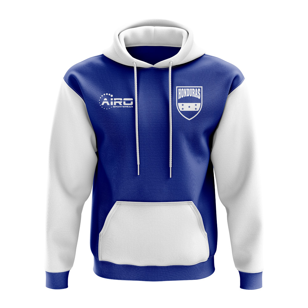 Honduras Concept Country Football Hoody (Blue) Polyester Azerbaijan Made By: Airo Sportswear Men's Blue 3XL