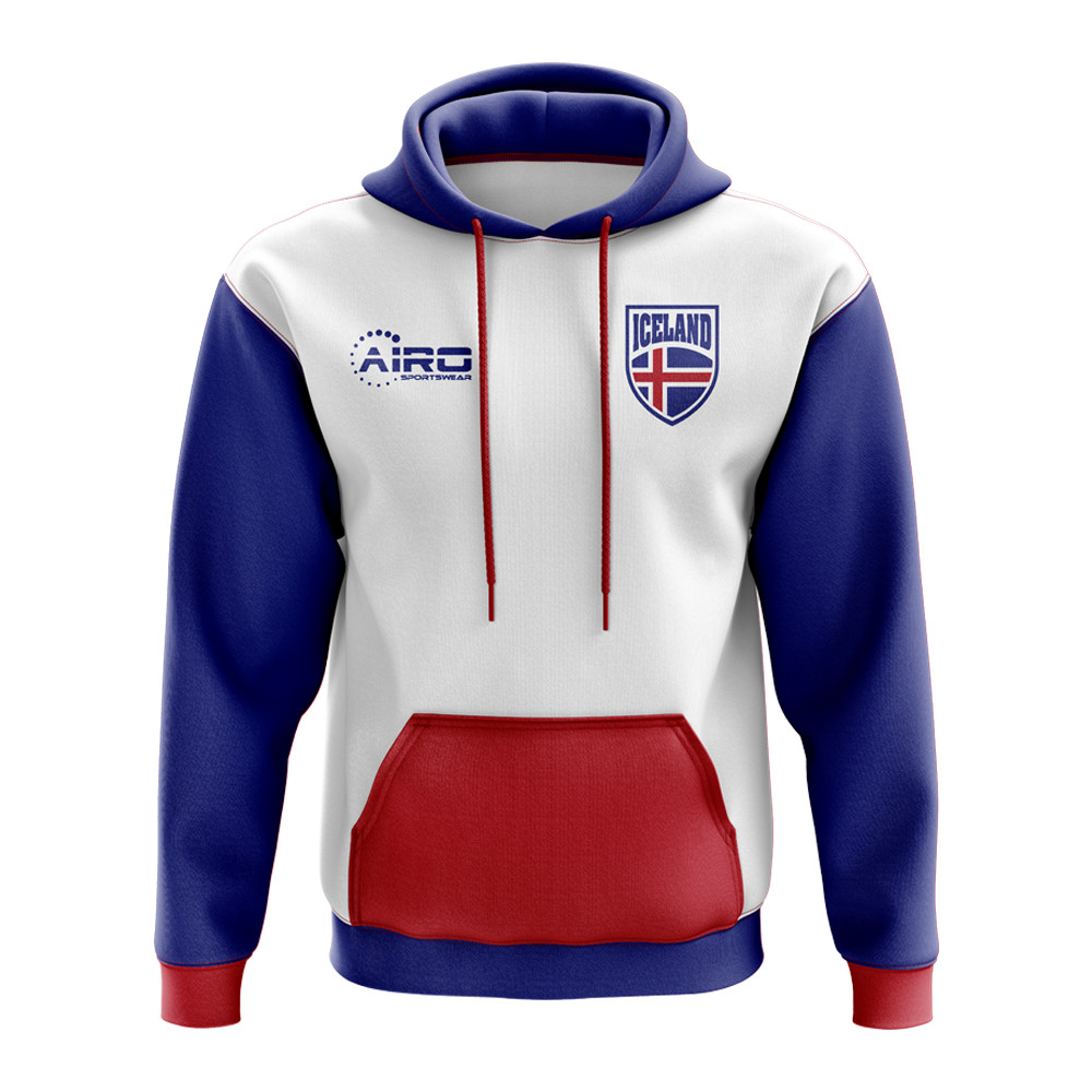 Iceland Concept Country Football Hoody (White) Polyester Made By: Airo Sportswear Men's White 5XL