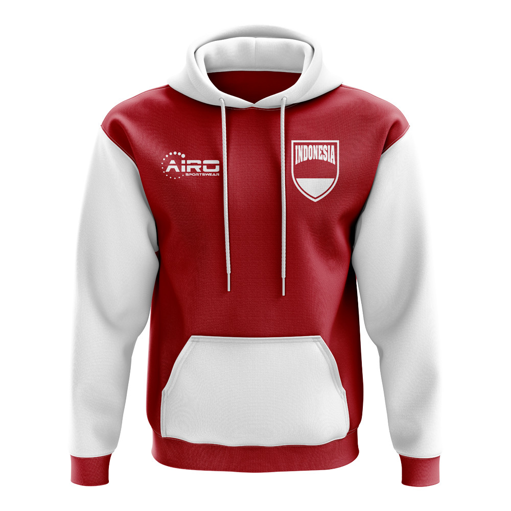 Indonesia Concept Country Football Hoody (Red) Polyester Made By: Airo Sportswear Men's Red Large