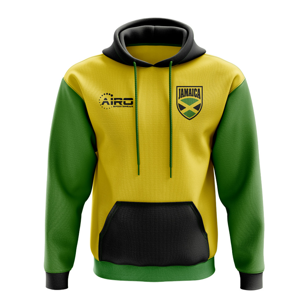 Jamaica Concept Country Football Hoody (Yellow) Polyester Made By: Airo Sportswear Men's Yellow 4XL