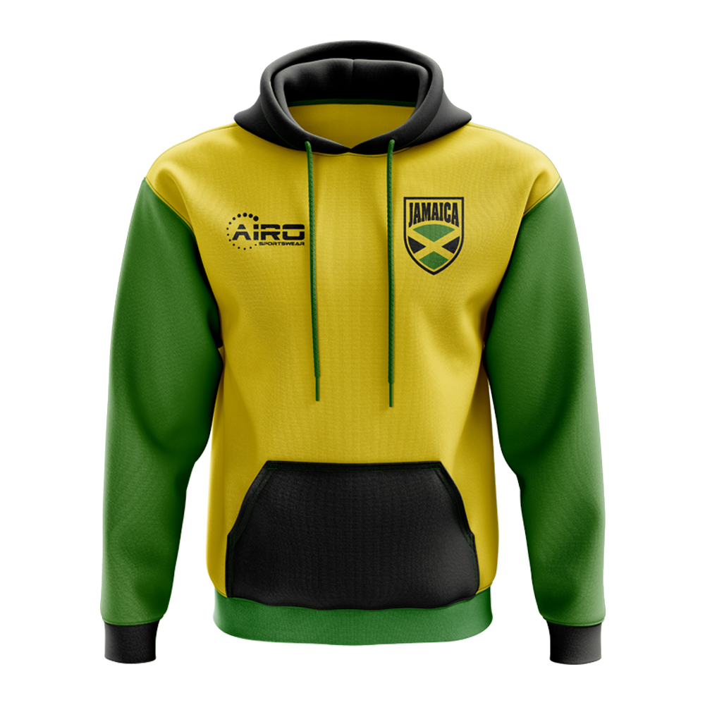 Click to view product details and reviews for Jamaica Concept Country Football Hoody Yellow.