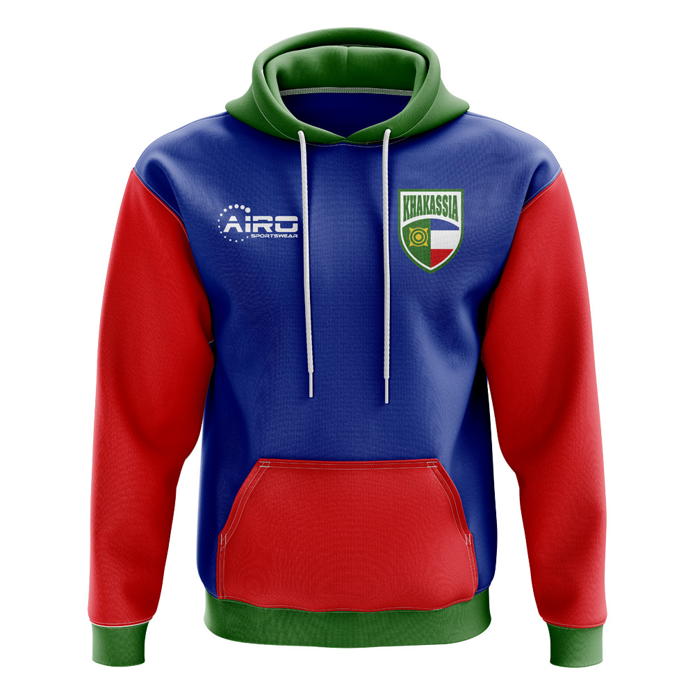 Khakassia Concept Country Football Hoody (Blue) Polyester Made By: Airo Sportswear Men's Blue 4XL