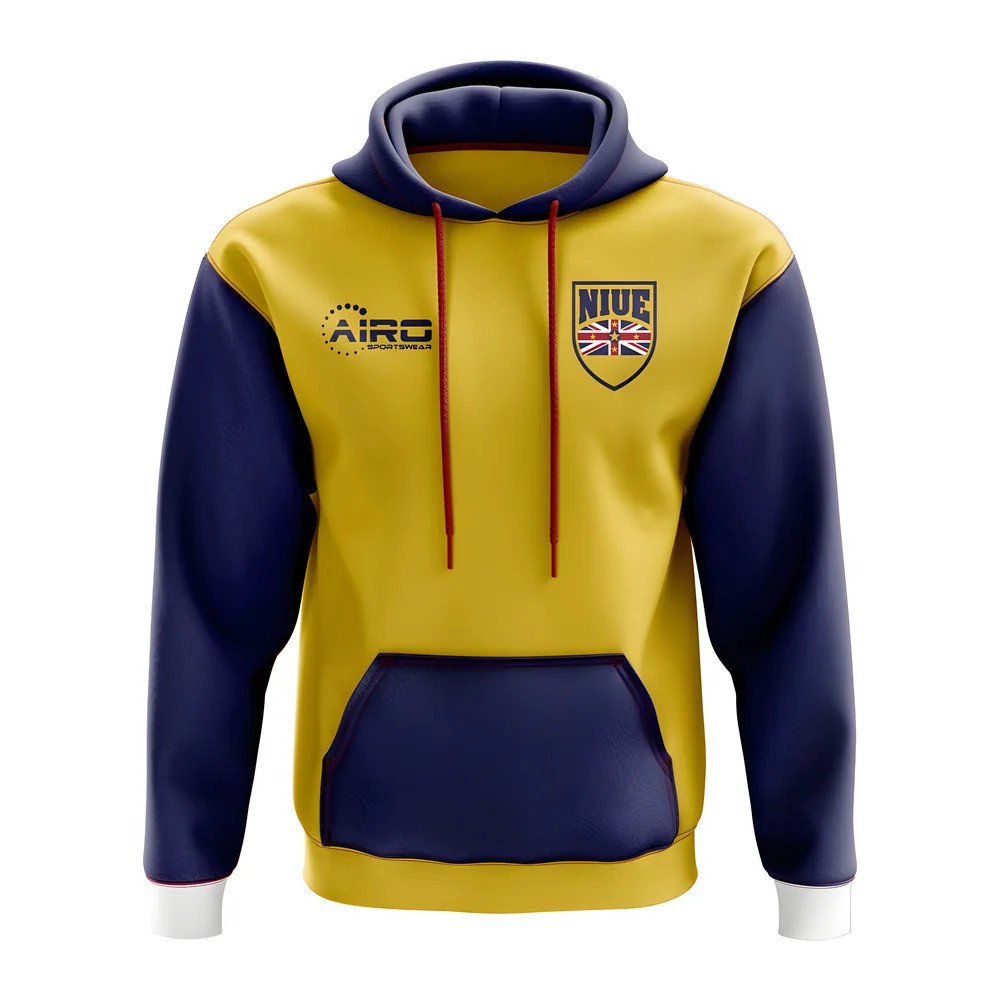 Niue Concept Country Football Hoody (Yellow) Polyester Russia Made By: Airo Sportswear Men's Yellow 5XL