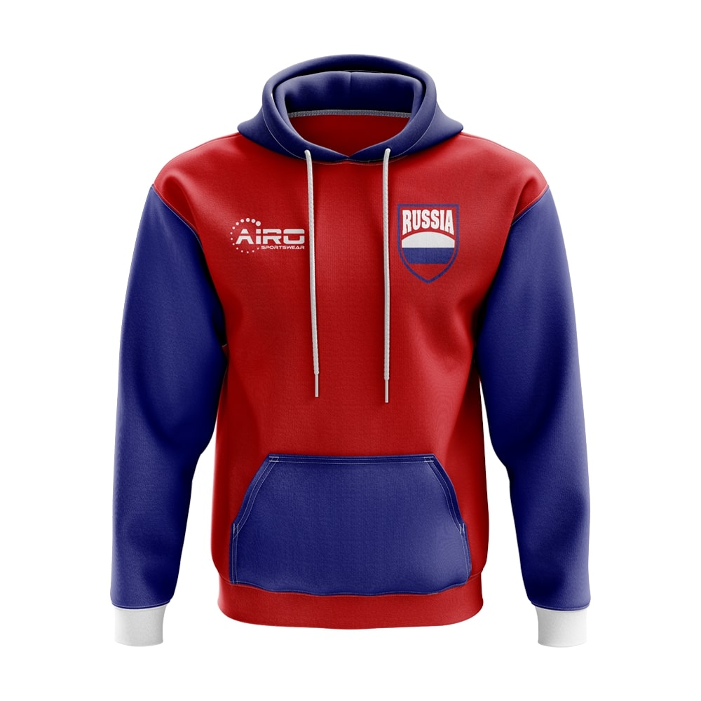 Russia Concept Country Football Hoody (Red) Polyester Made By: Airo Sportswear Men's Red 4XL