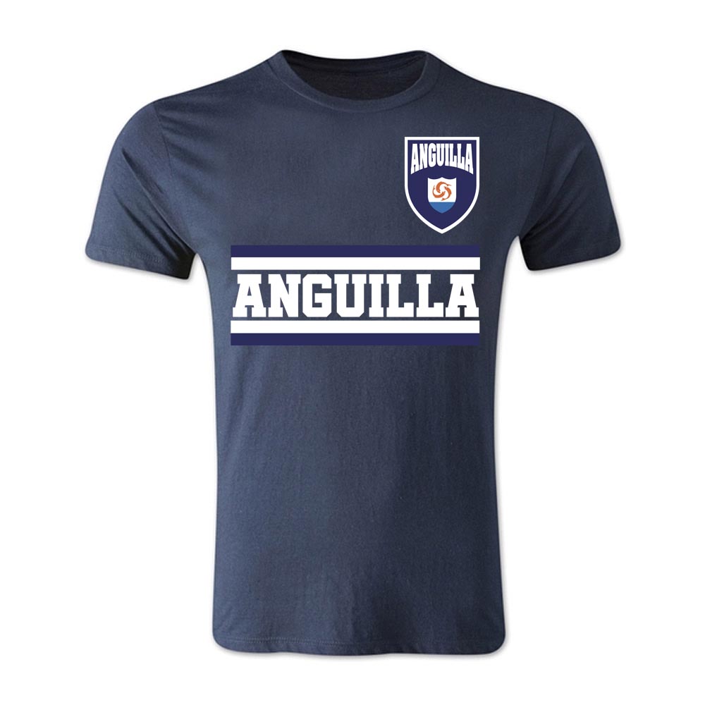 Click to view product details and reviews for Anguilla Core Football Country T Shirt Navy.