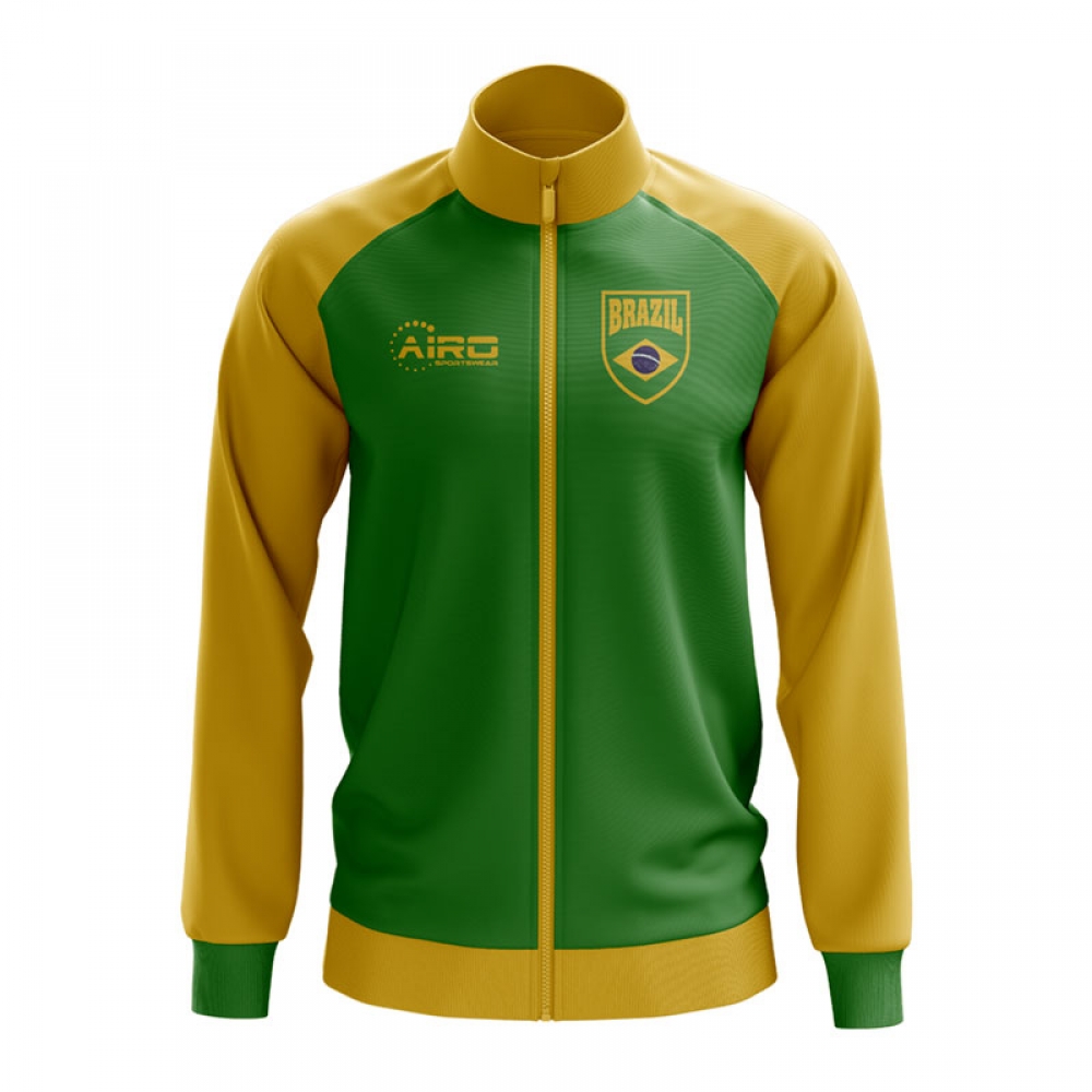 Click to view product details and reviews for Brazil Concept Football Track Jacket Green Kids.