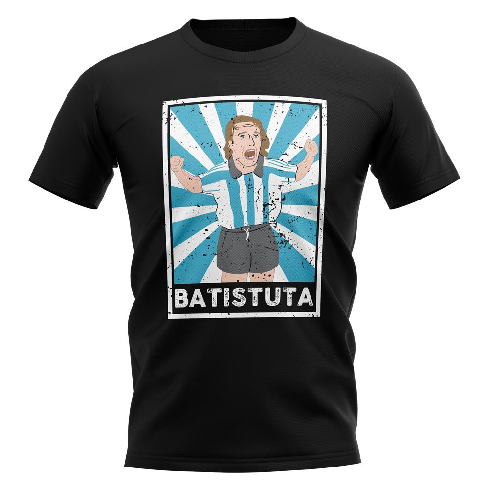 Click to view product details and reviews for Gabriel Batistuta Argentina Legend Series T Shirt Black.