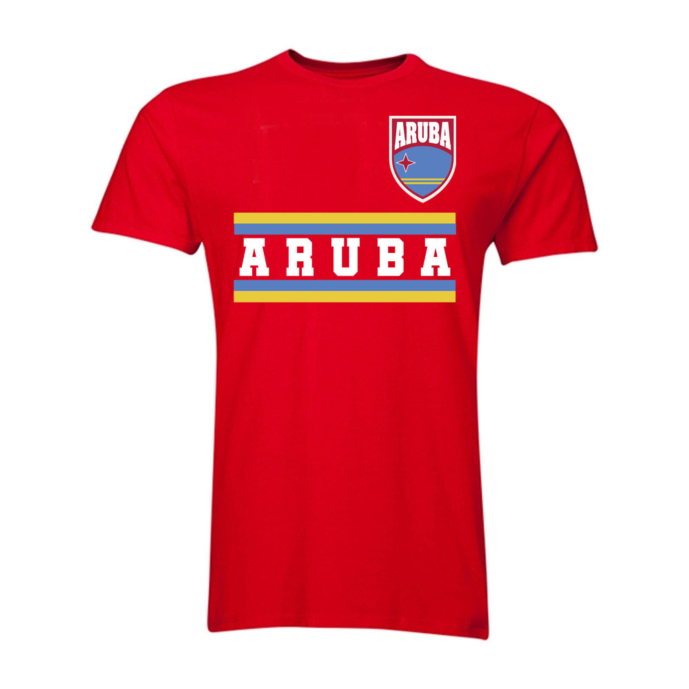 Click to view product details and reviews for Aruba Core Football Country T Shirt Red.