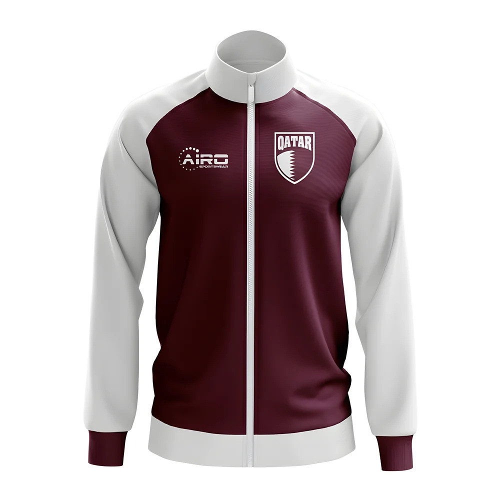 Click to view product details and reviews for Qatar Concept Football Track Jacket Burgundy.