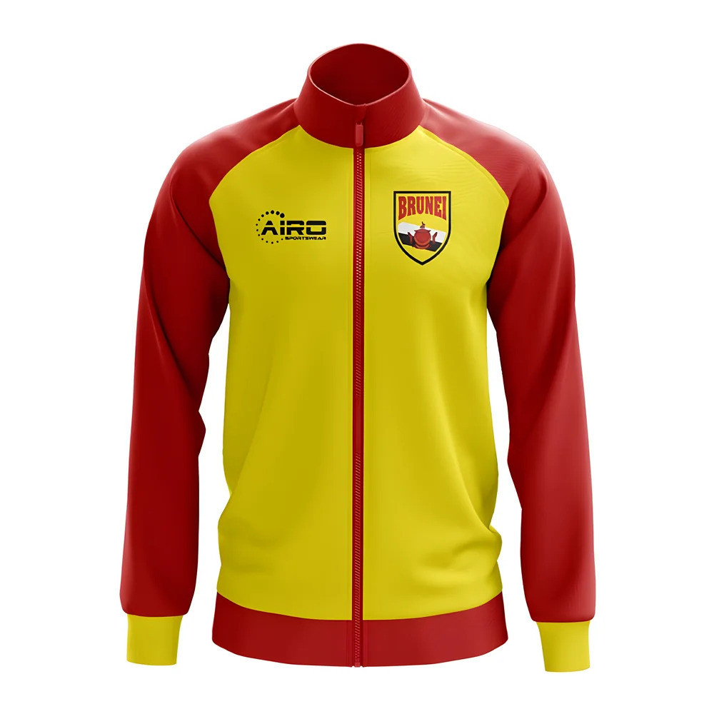 Brunei Concept Football Track Jacket (Yellow) Polyester Made By: Airo Sportswear Men's Yellow 5XL