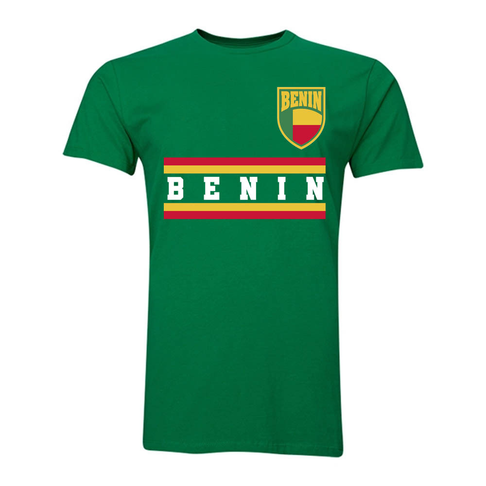 Benin Core Football Country T-Shirt (Green) Polyester Uksoccershop Men's Green Large