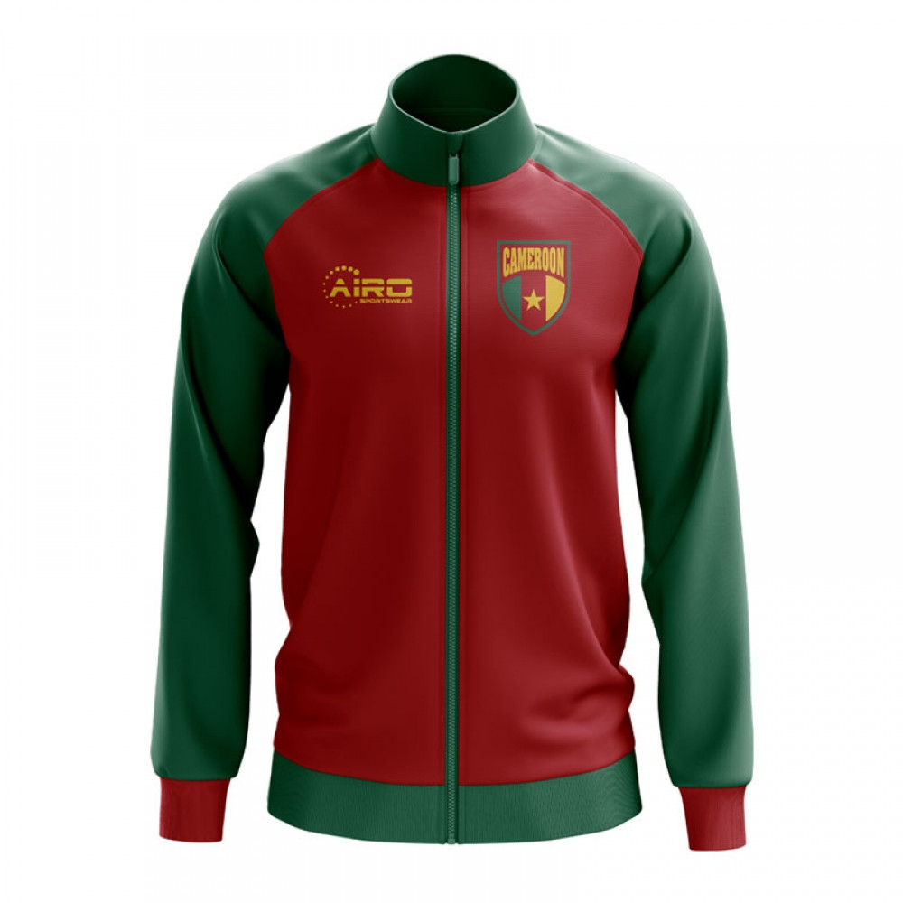 Cameroon Concept Football Track Jacket (Red) Polyester Made By: Airo Sportswear Men's Red 4XL