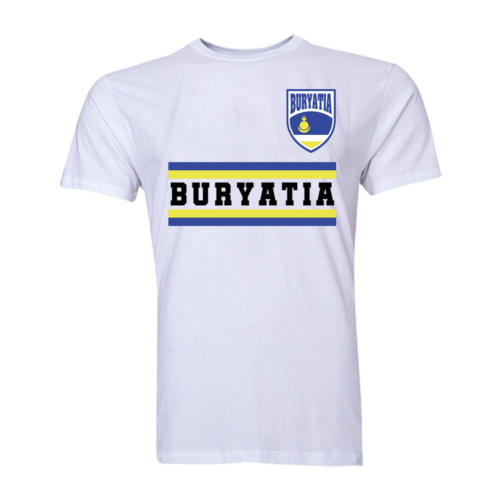 Click to view product details and reviews for Buryatia Core Football Country T Shirt White.