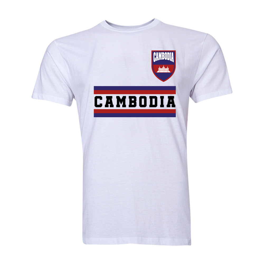 Click to view product details and reviews for Cambodia Core Football Country T Shirt White.