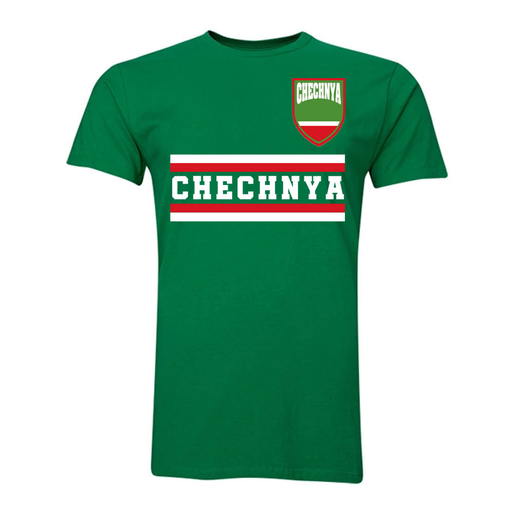 Chechnya Core Football Country T-Shirt (Green) Polyester Bangladesh Uksoccershop Men's Green Extra Large