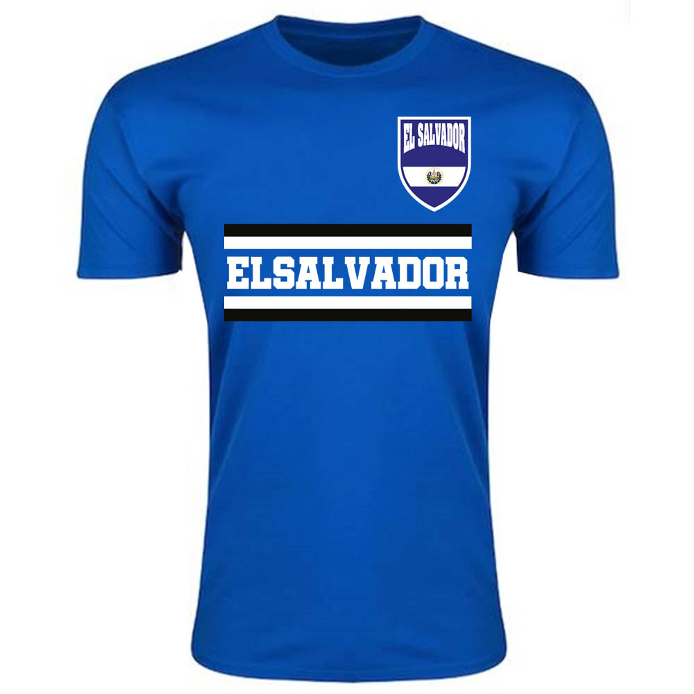 Click to view product details and reviews for El Salvador Core Football Country T Shirt Blue.