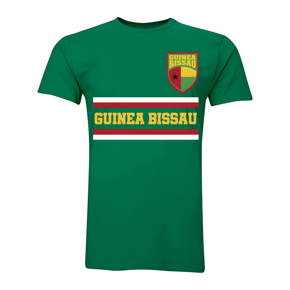 Guinea Bissau Core Football Country T-Shirt (Green) Polyester Cook Islands Uksoccershop Men's Green Xxl