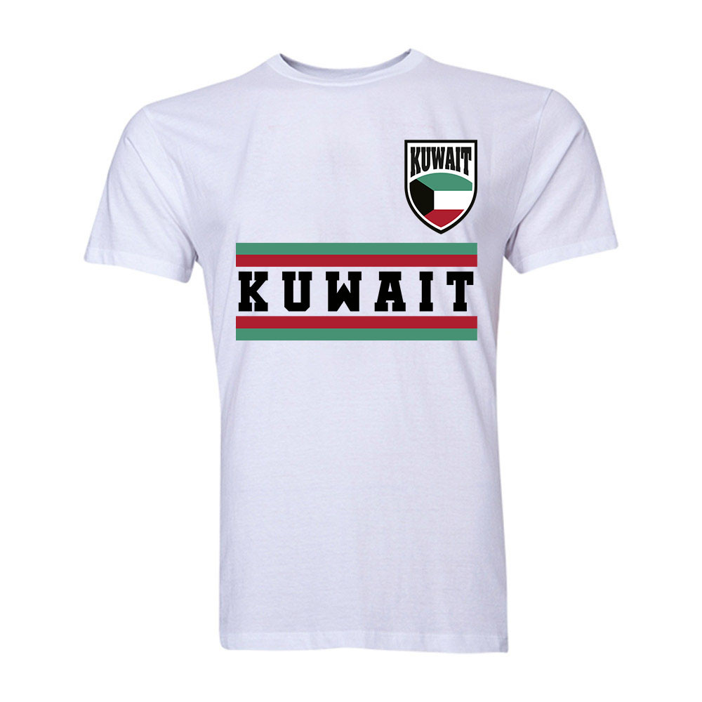 Kuwait Core Football Country T-Shirt (White) Polyester Cook Islands Uksoccershop Men's White Xxl