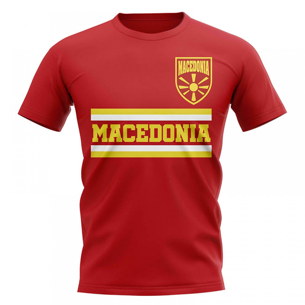 Macedonia Core Football Country T-Shirt (Red) Polyester Cook Islands Uksoccershop Men's Red Xxl