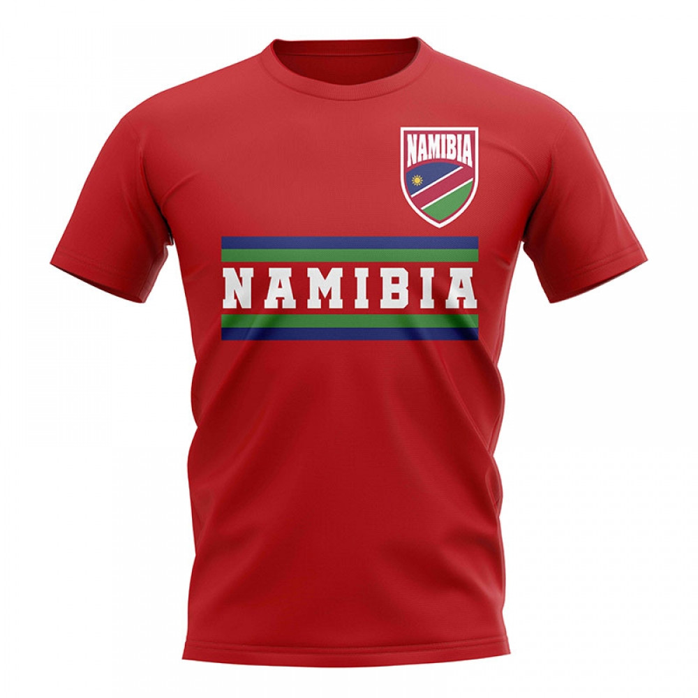 Namibia Core Football Country T-Shirt (Red) Polyester Uksoccershop Men's Red Large