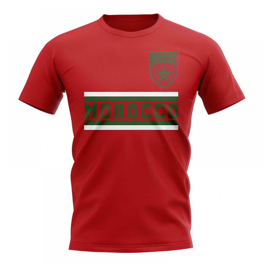 Click to view product details and reviews for Morocco Core Football Country T Shirt Red.