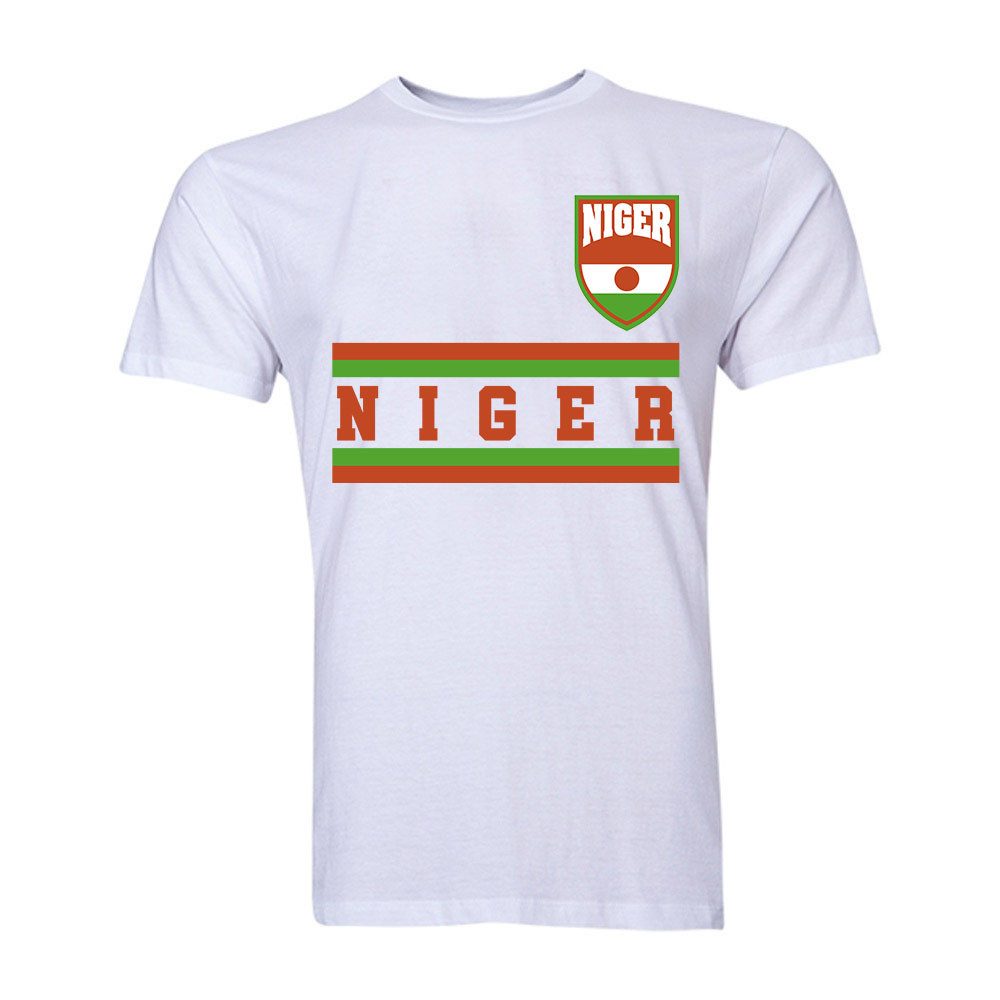 Niger Core Football Country T-Shirt (White) Polyester Cook Islands Uksoccershop Men's White Xxl