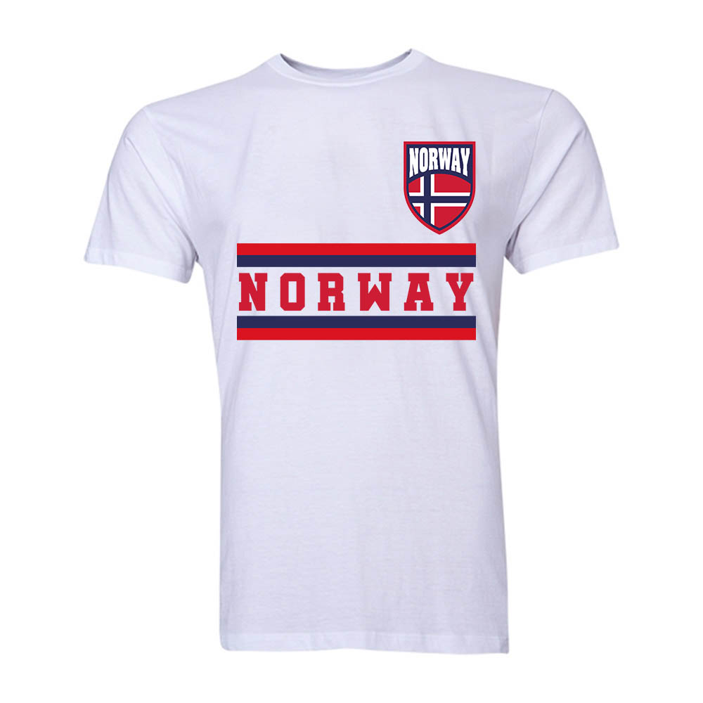 Click to view product details and reviews for Norway Core Football Country T Shirt White.
