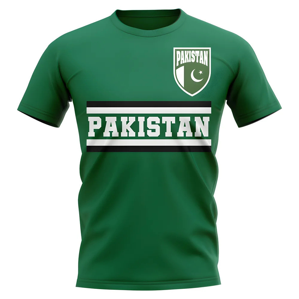 Pakistan Core Football Country T-Shirt (Green) Polyester Cook Islands Uksoccershop Men's Green Medium